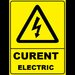 Placuta de avertizare pentru curent electric